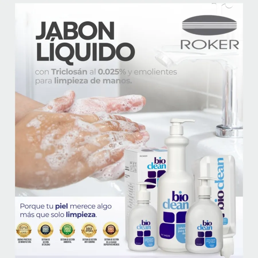 Jabón líquido con triclosán