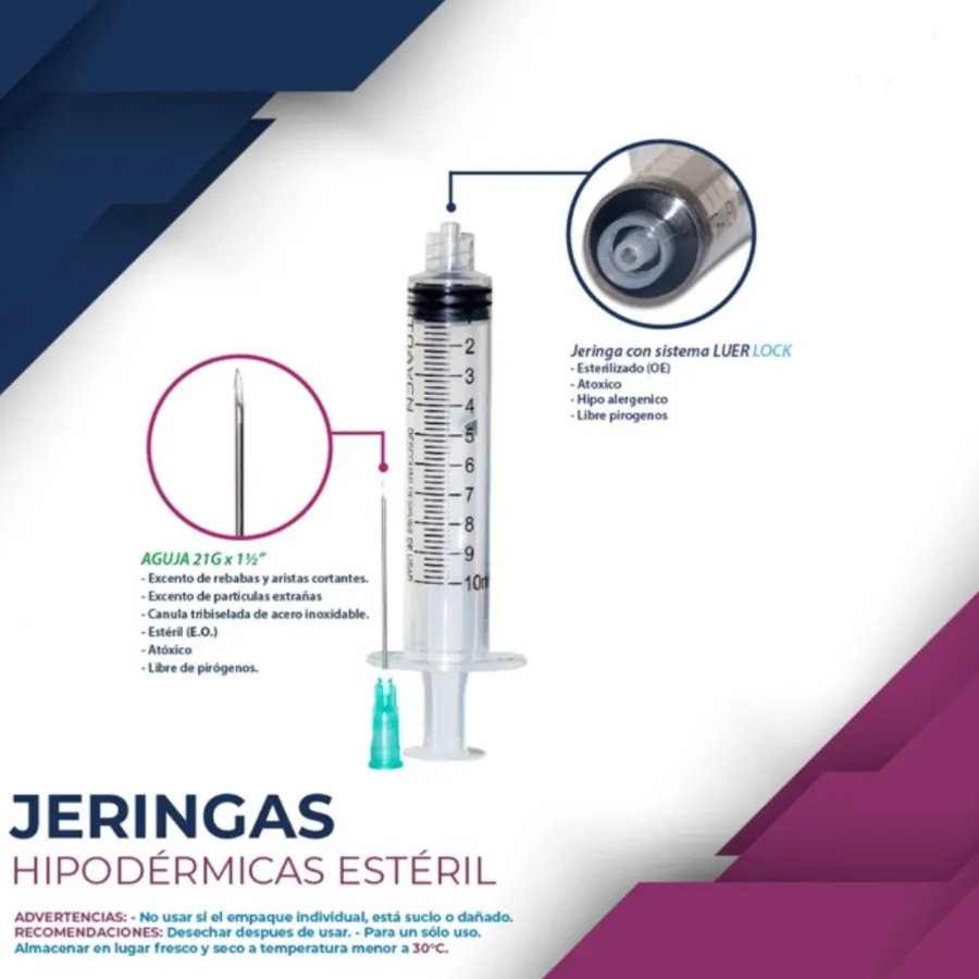 Jeringas con aguja