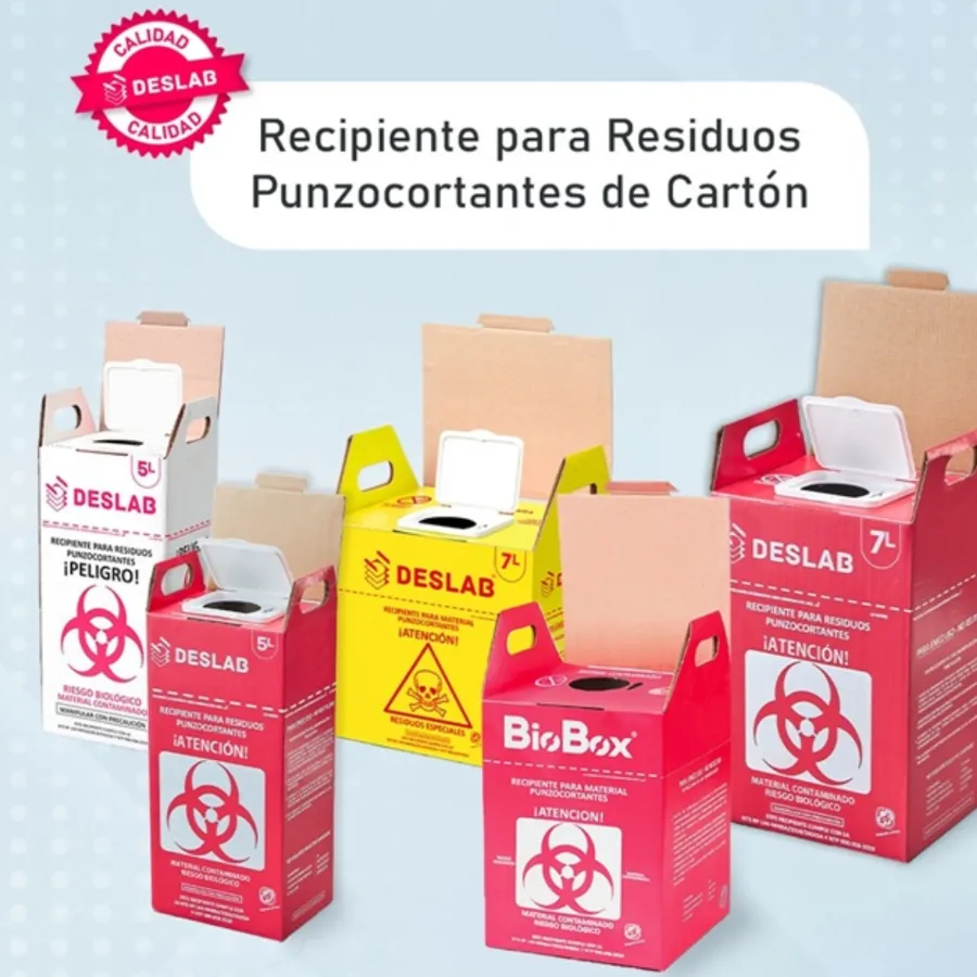 Recipientes para punzocortantes